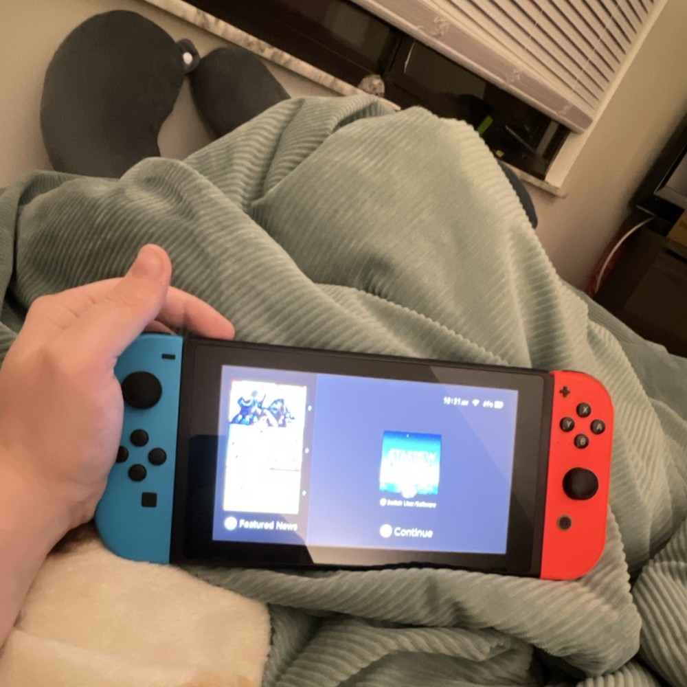 Nintendo Switch Console Red & Blue Joy-Con Bundle