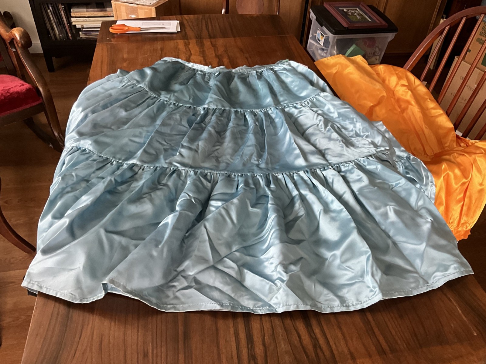 Vintage? Native American Navajo Blue Satin Skirt