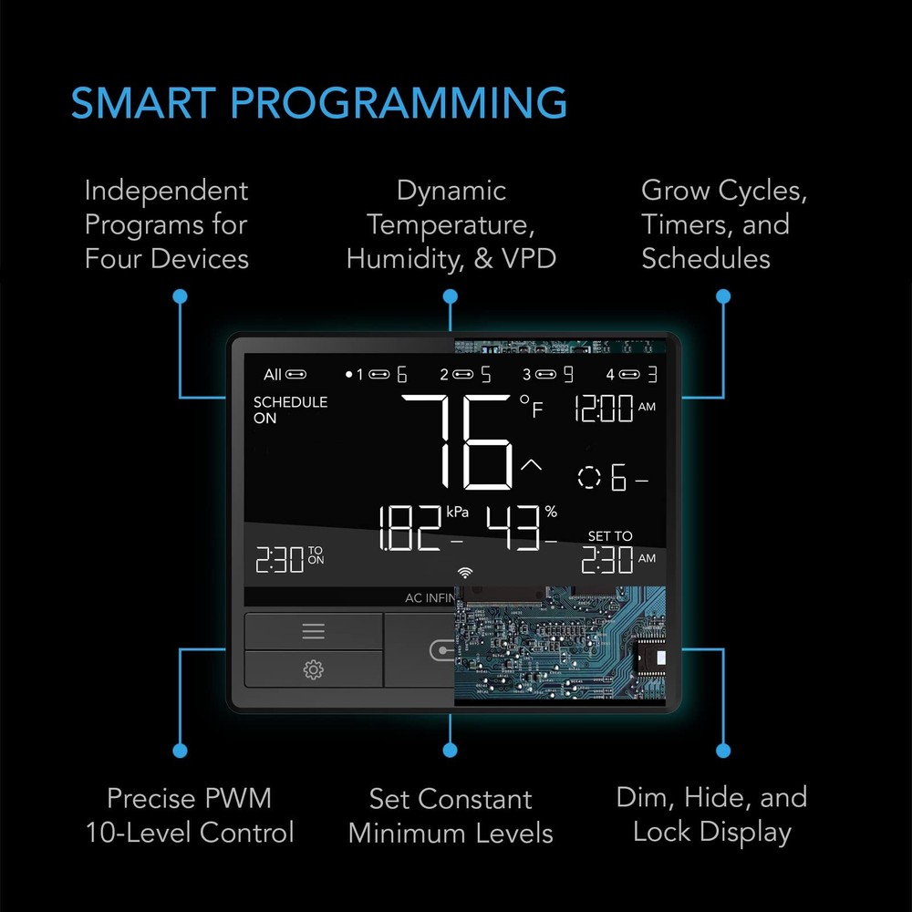 Controller 69 , Smart Environmental Controller with Temperature, Humidity, VP...
