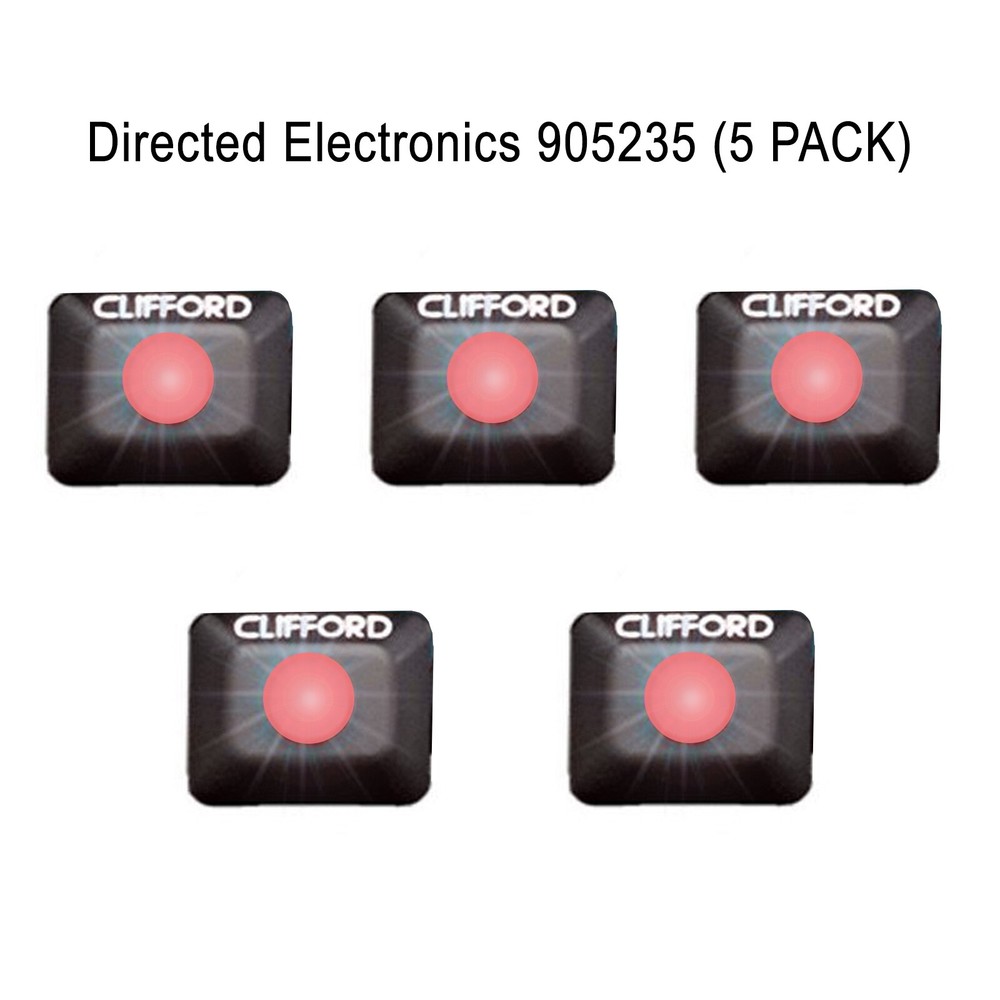 Directed Electronics 905235 Red LED w/ rectangular flush mount bezel (5PK)