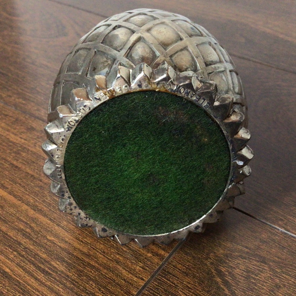 Eleanor Claire Design Pineapple Potpourri Statue - Silver Plate