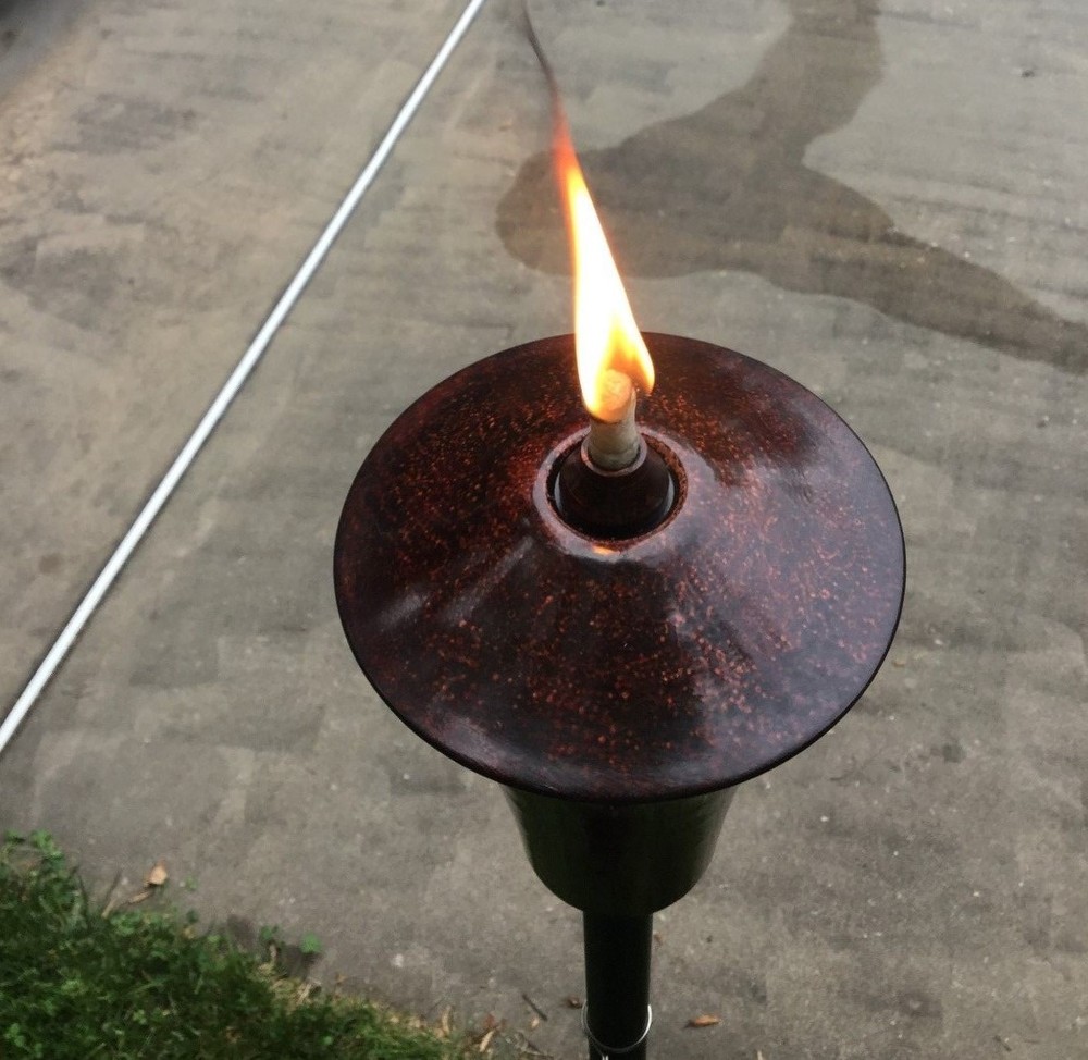 Rustic Cylinder Garden Torch