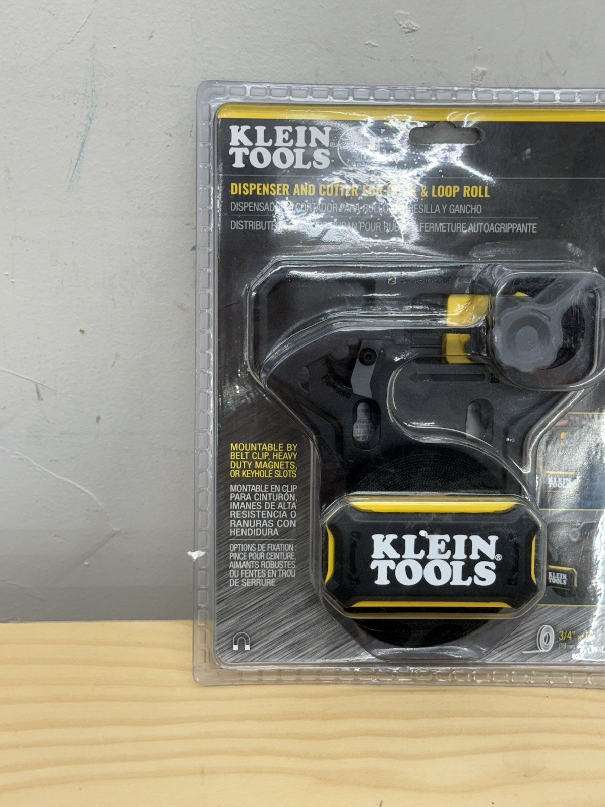 Klein Tools 450-900 Hook and Loop Tape Dispenser Versatile Cable Ties