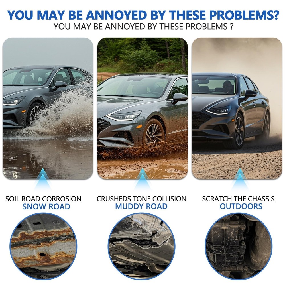 Carbon Steel Engine Splash Shield Fits Hyundai Sonata 2020-2024 Engine Case