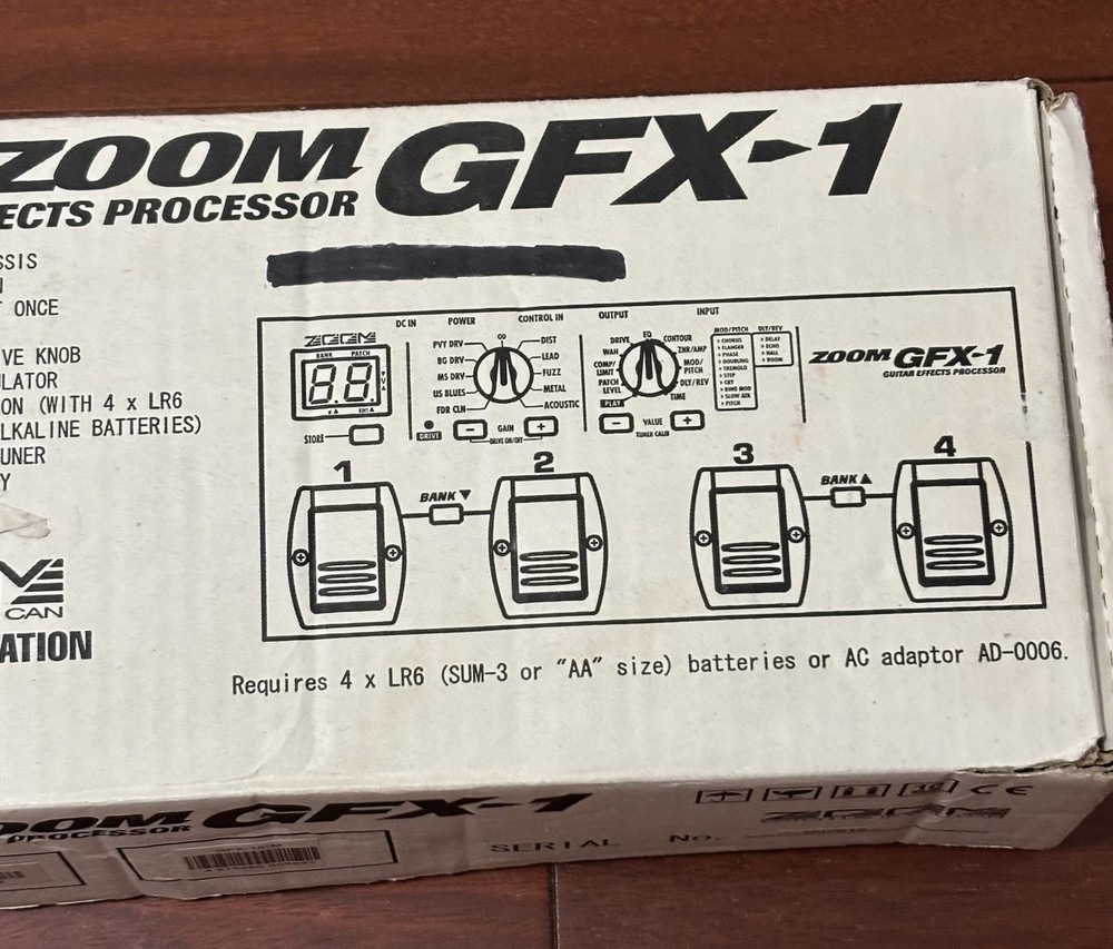 Zoom GFX-1 Guitar Effects Processor