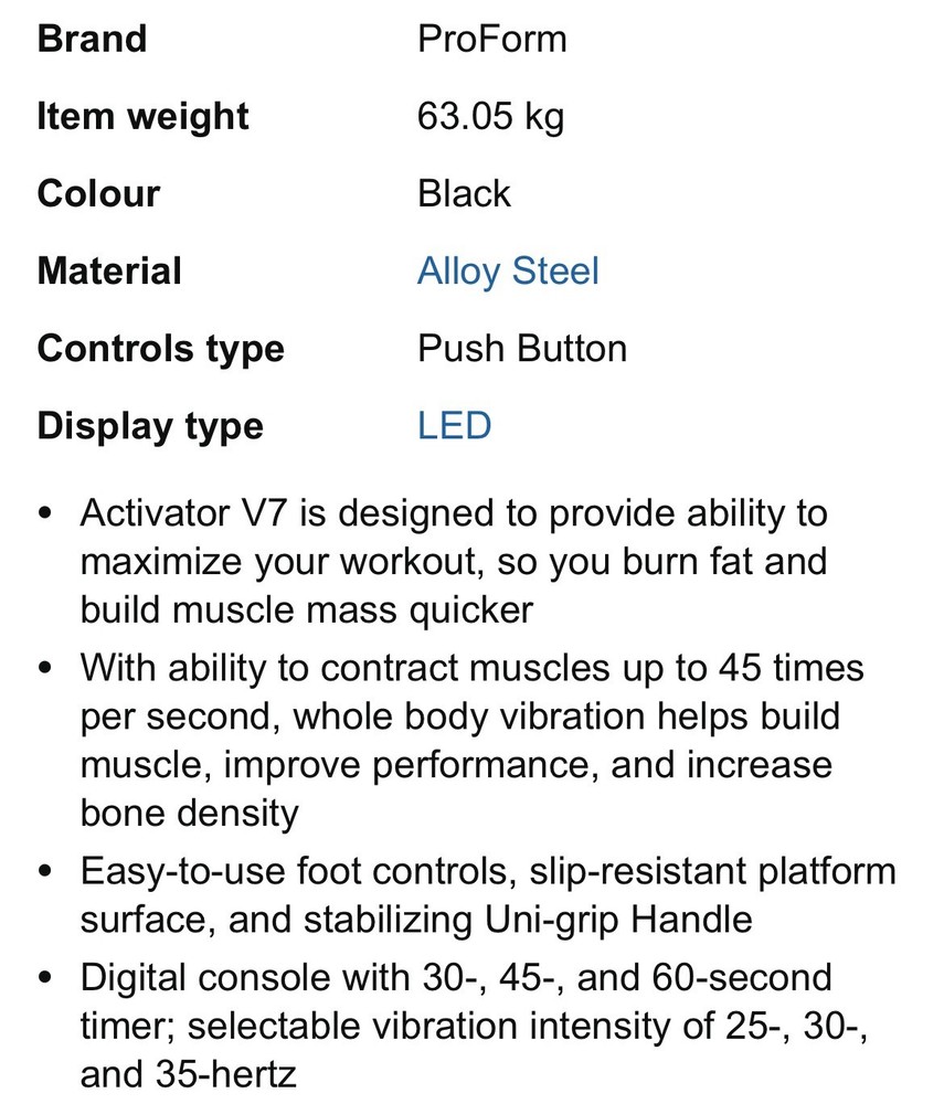 ProForm Activator V7 Vibration Training Machine