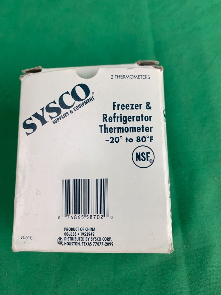 Sysco Refrigerator Thermometer