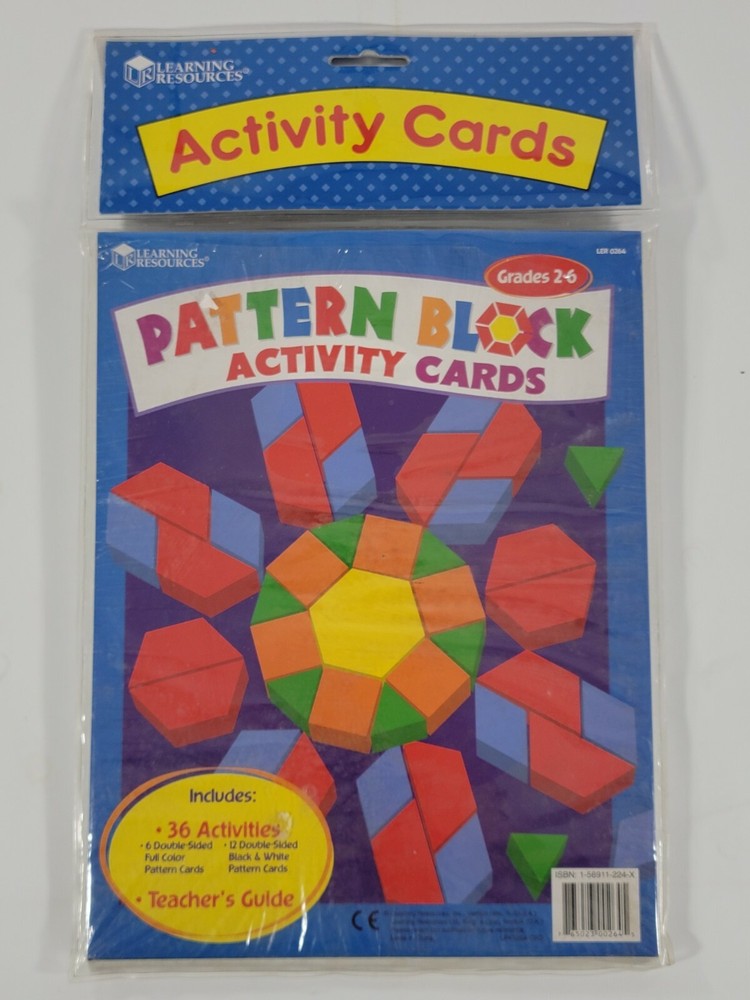 Promote Active Hands-on Learning with Pattern Block Activity Cards (Grades 2-6)