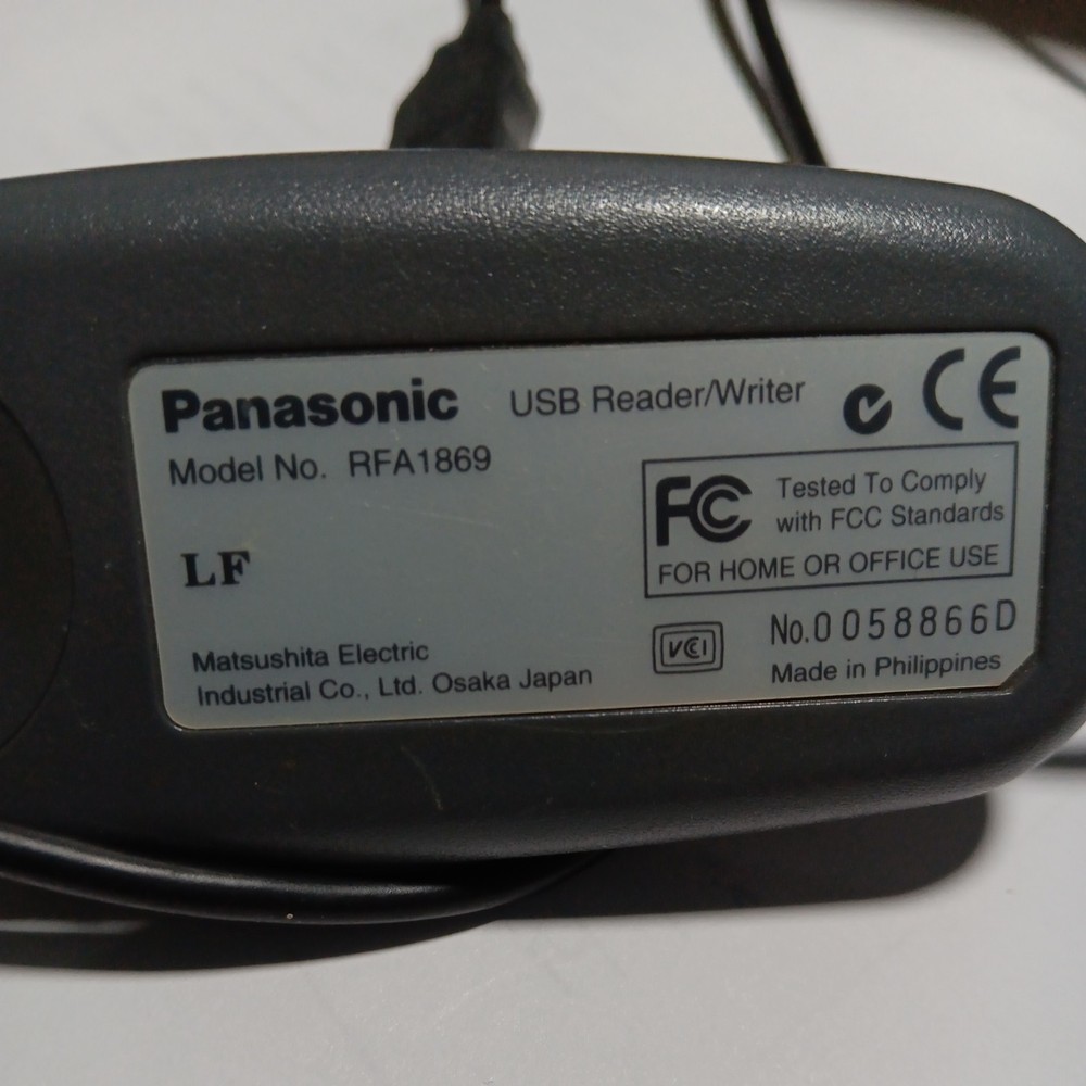 NOS Panasonic RFA1869 USB SD Reader Writer 4 Technics DZ 1200 Digital Turntable