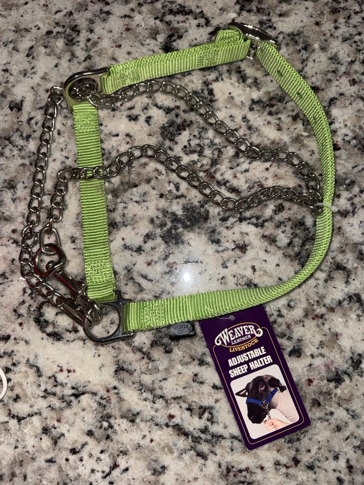 🐑 Weaver -2 Adjustable Sheep Halters NWT