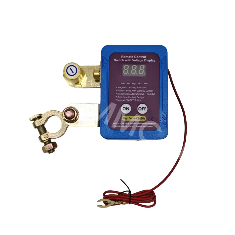 Car Battery Disconnect Switch Wireless Remote Control Power Automatic Cut Off