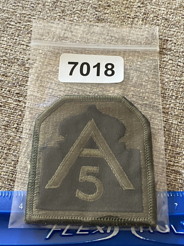 US Army ￼5th Army Subdued Patch A Castle INV7018