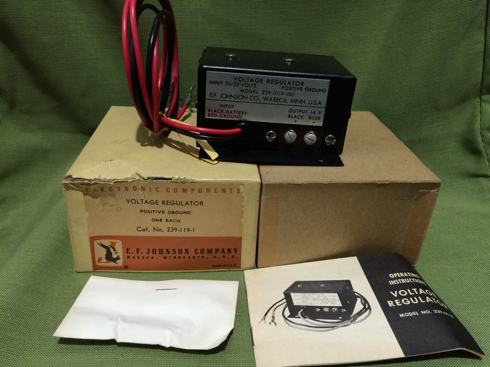 EF Johnson IN-CONVERTER 239-119-1 VINTAGE NIB WIRED FOR INPUT 24-32V OUTPUT 14V