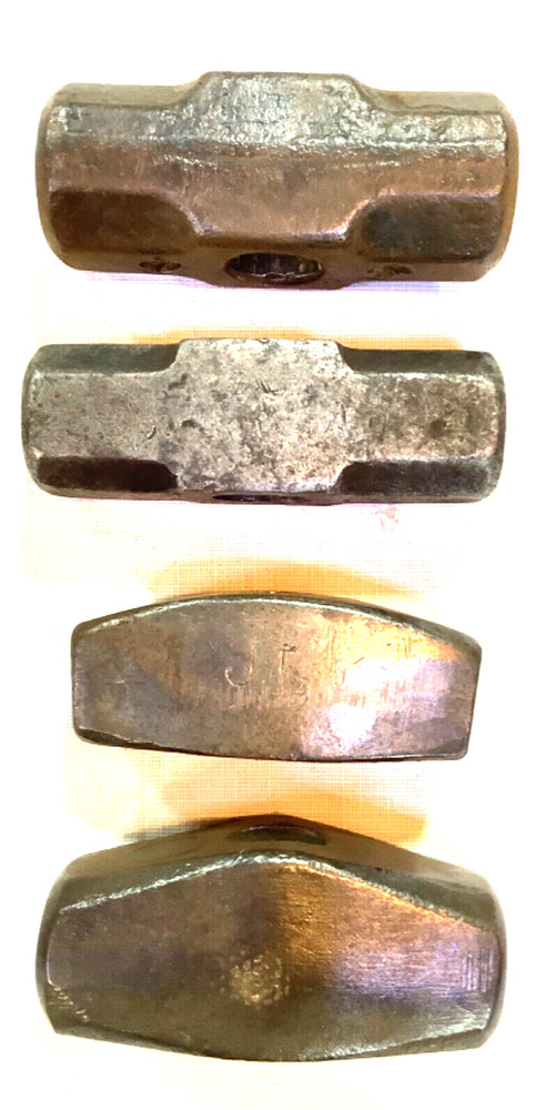 4 Blacksmith hammer heads