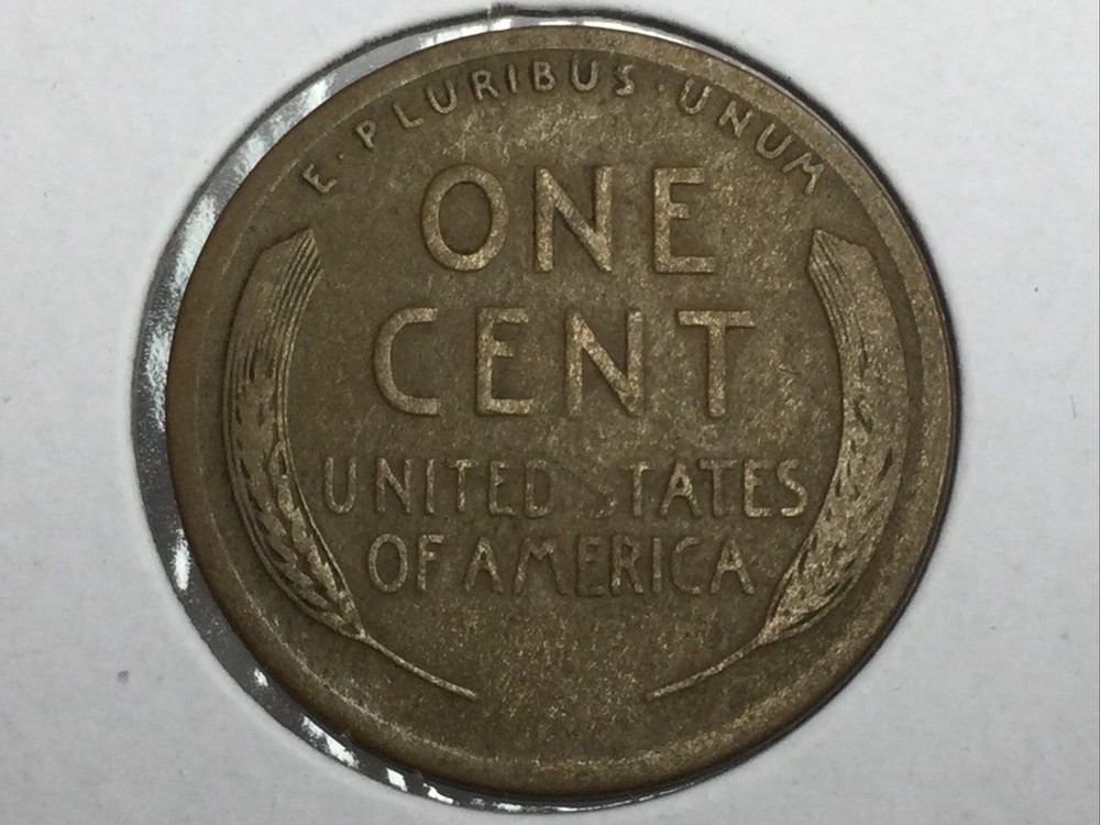 1916-S obverse cud Error Lincoln Cent