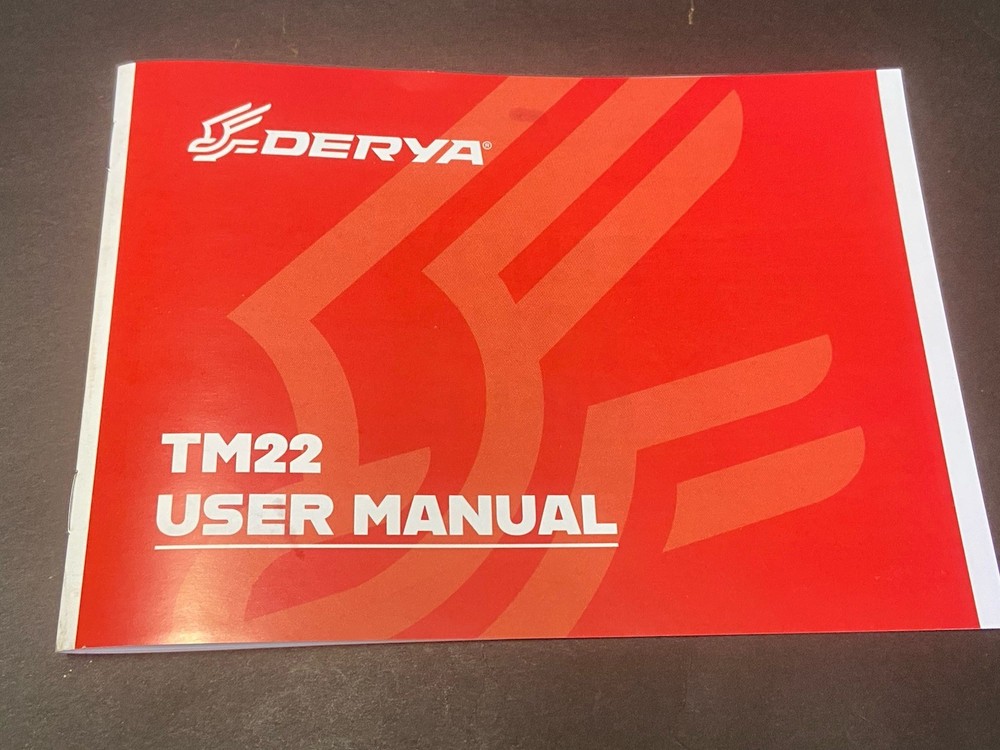FACTORY ORIGINAL DERYA TM22 OWNERS USERS MANUAL