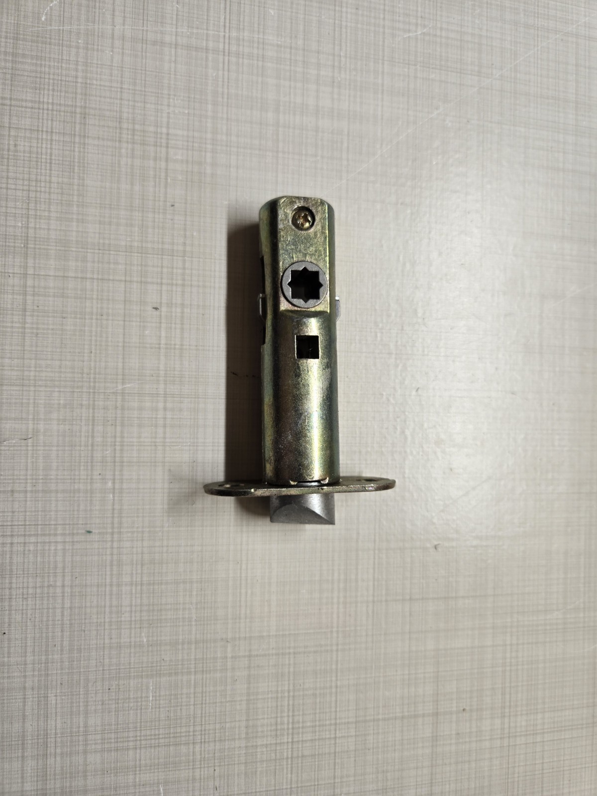 Emtek Passage Latch 2 3/8" backset - Silver Tongue