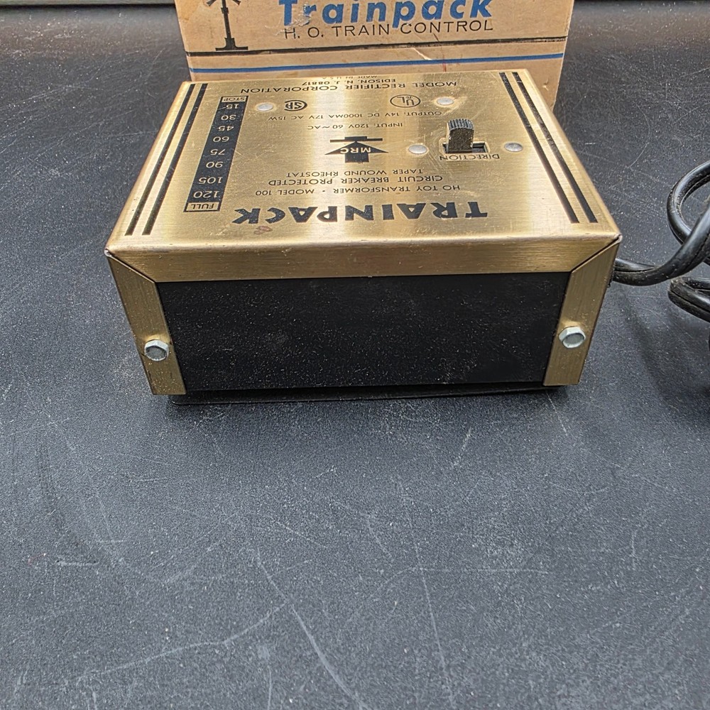 MRC TrainPack Model 100 Train Controller Power Transformer N / HO Scale UNTESTED