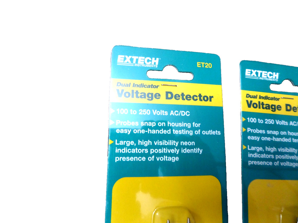 2- Extech ET20 Voltage Tester 100-250V AC/DC Electrical Circuit Detector