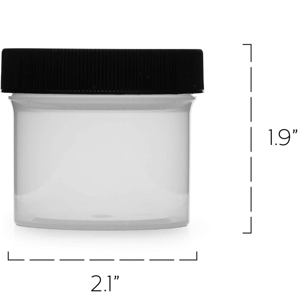 Cornucopia Brands Salad Dressing Condiment Clear w/ Black Lids (2oz)