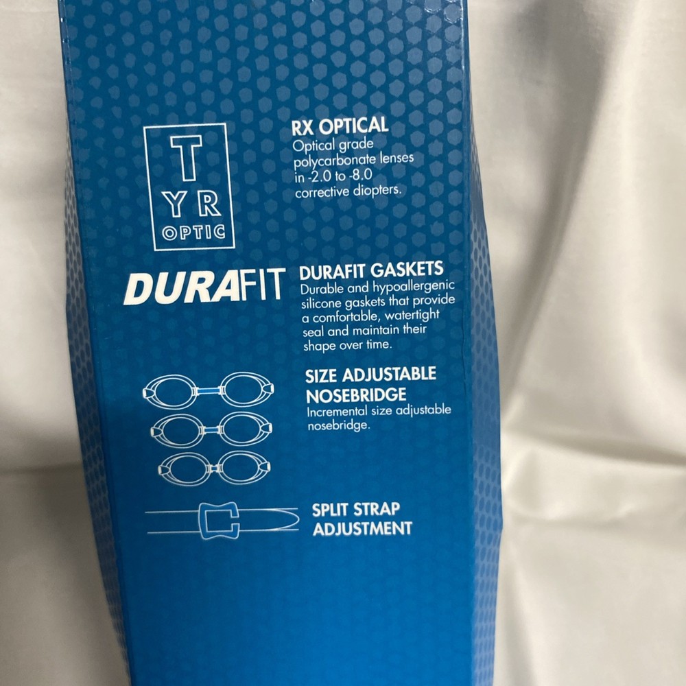 Corrective Optical Swim Goggles, Smoke, -4.5 New