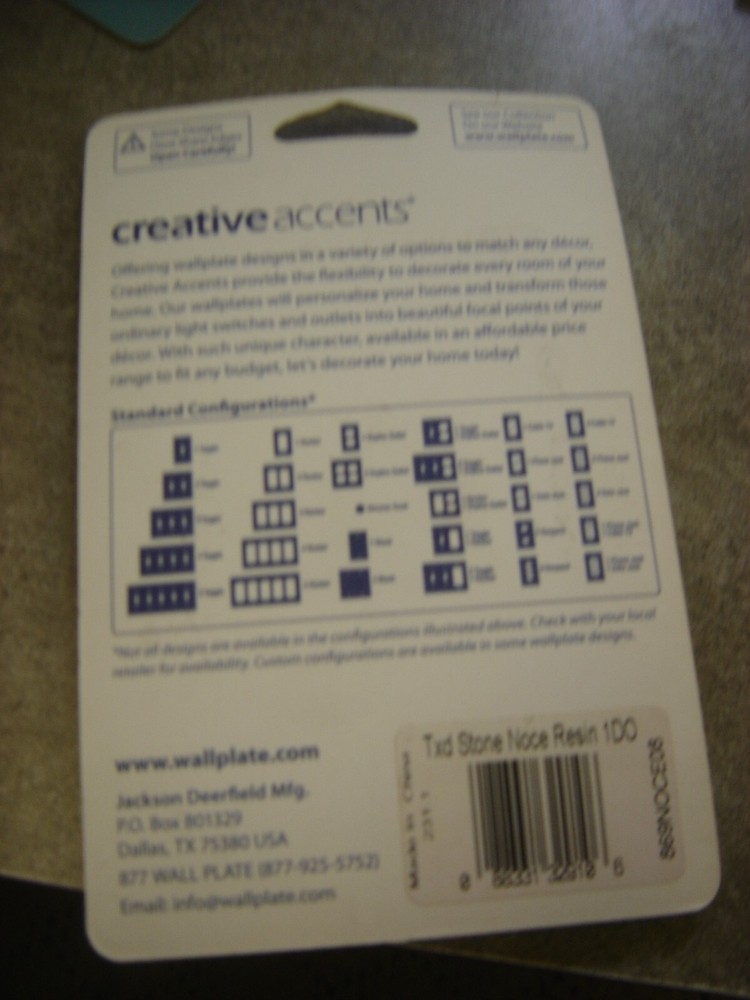 DUPLEX OUTLET 869NOCE08 CREATIVE ACCENTS