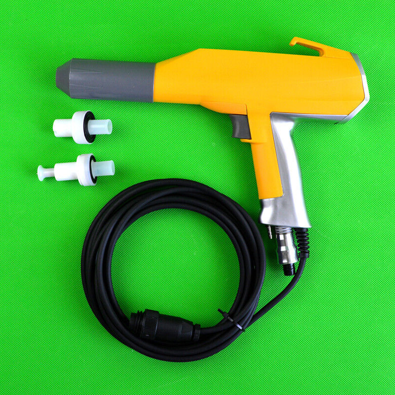 Electrostatic Powder Coating Spray Gun W/ 2 pcs Nozzle for Gema 02 Optiflex F