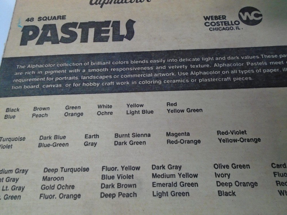 Weber Costello 48 Sq. Pastels Alphacolor