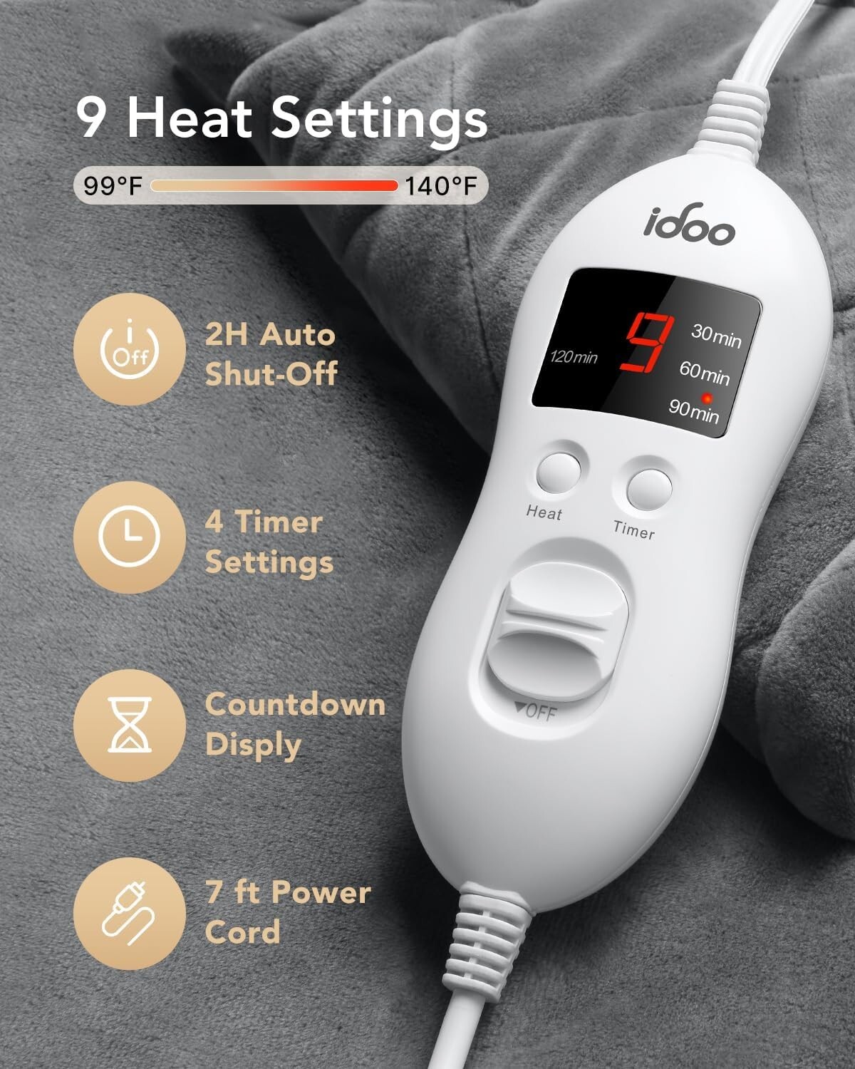 Weighted Heating Pad for Neck Shoulders Back Heated Pad Neck Warmer Pain Relief