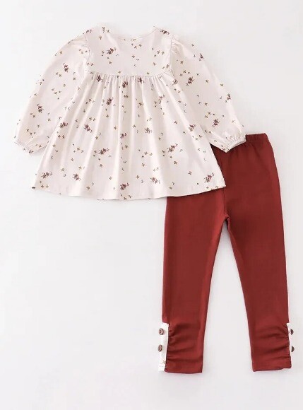 NEW Boutique Thanksgiving Turkey Girls Tunic & Leggings Outfit Set