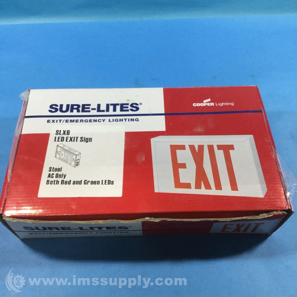 Cooper Lighting SLX6 LED Exit Sign FNOB