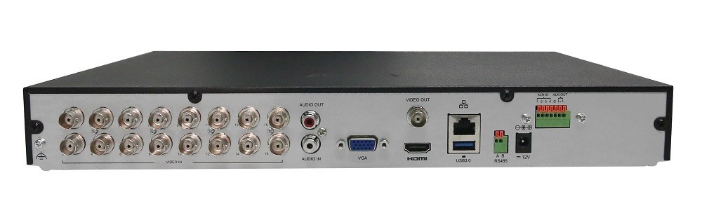 16CH 4K Penta-brid BNC Security System 1U Multi-Format Support
