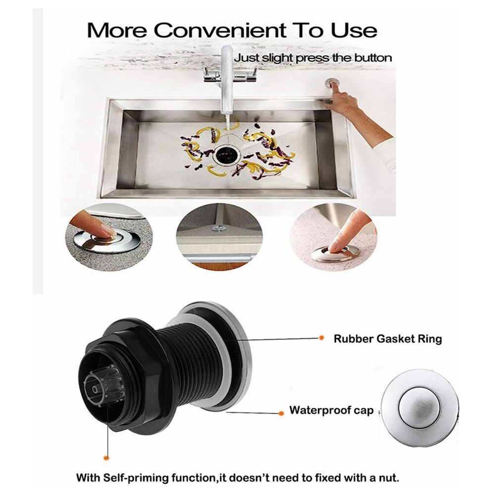 Sink Top Push Button with Air Hose Actived Switch for Garbage Disposal C109