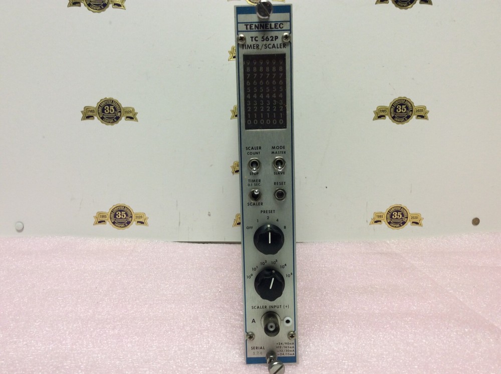 TENNELEC NIM computer module model # TC 562P Timer Scaler Bin Module
