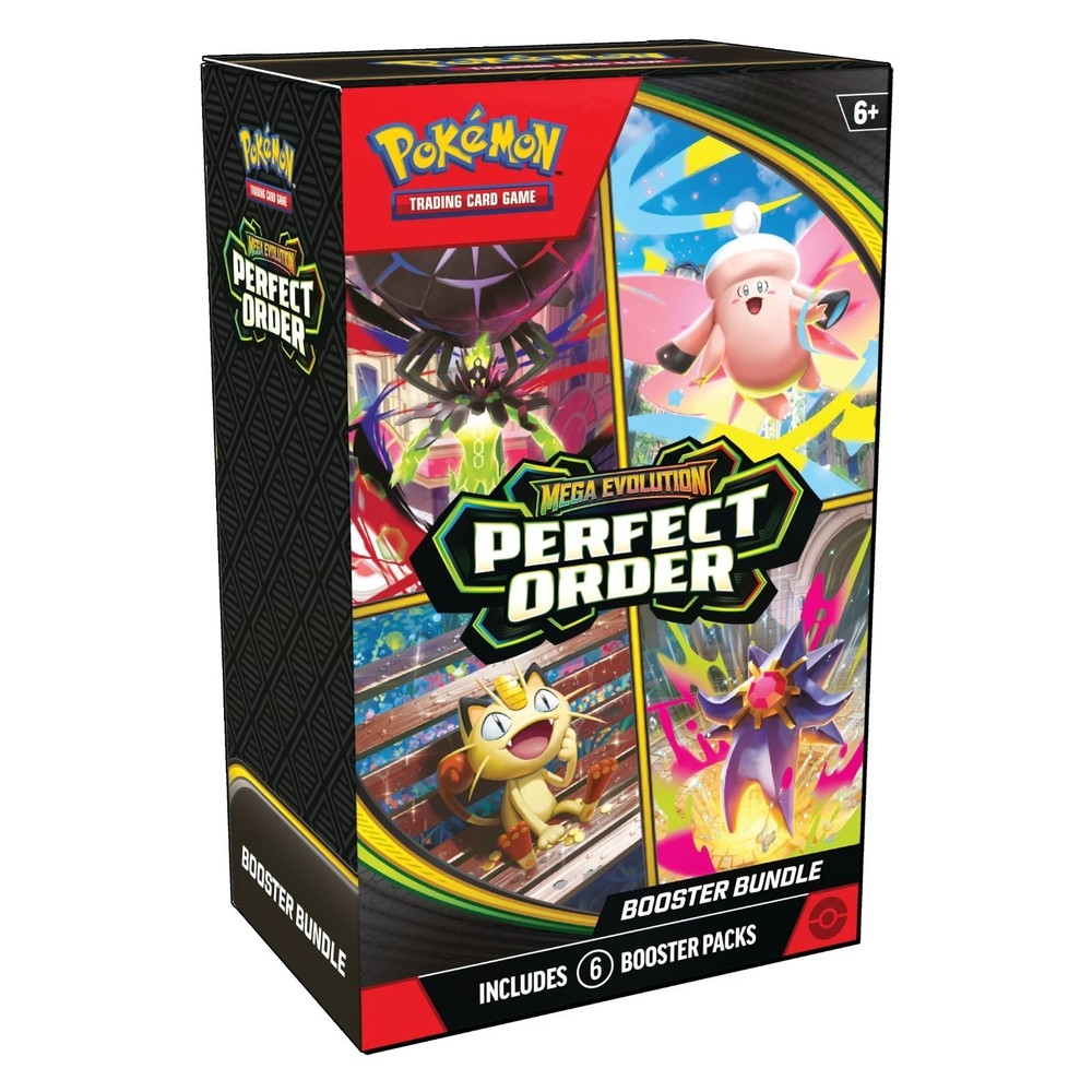 Pokemon Trading Card Game Mega Evolution Perfect Order Booster Bundle 6 Pack
