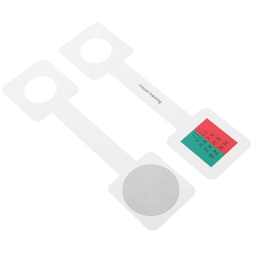 2 Pcs Vision Test Board Eye Exam Accessory Dominant Testing Card