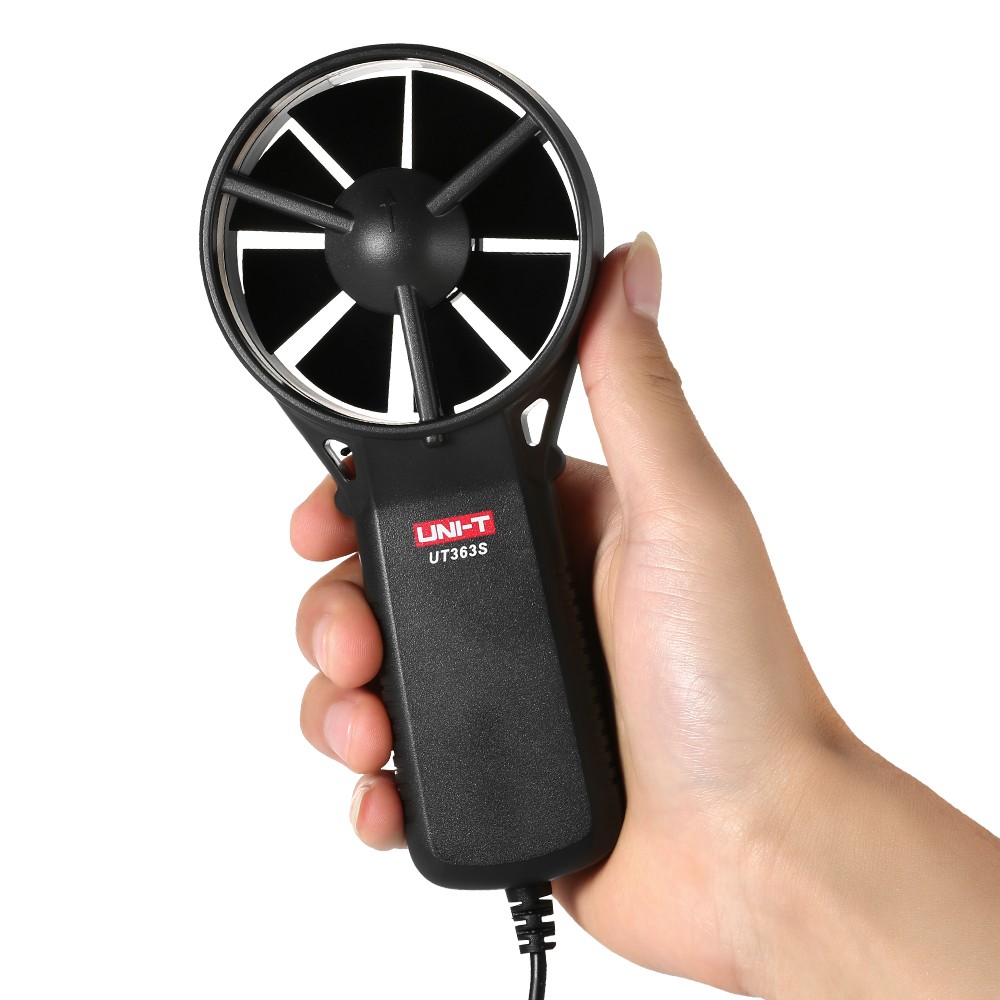 2- UT363S Mini LCD Digital Anemometer Handheld Wind Speed Meter Air