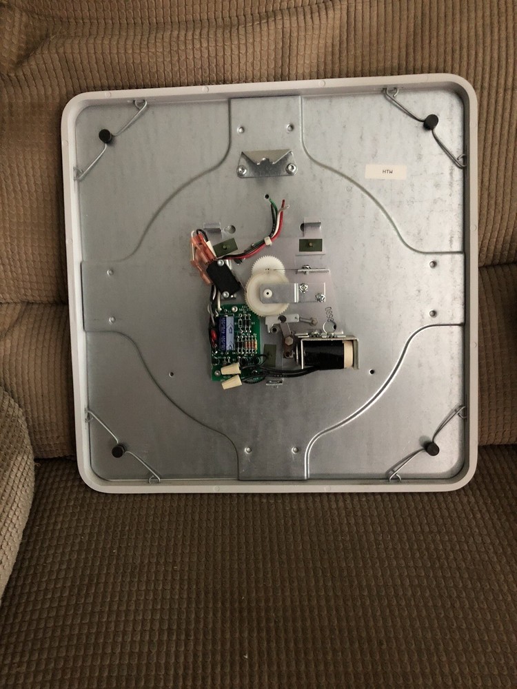 Simplex 2310 Impulse Indicating Wall Clock untested glass faced 12x12