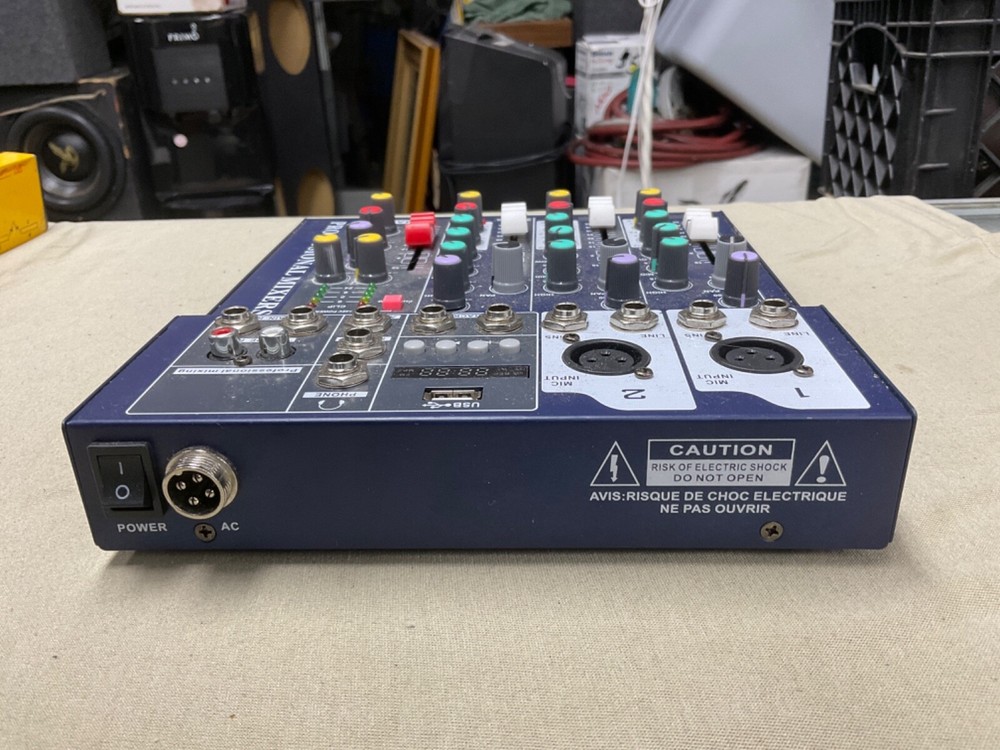 Professional Audio Mixer Sound Board Console System Interface 4 Channel Digital