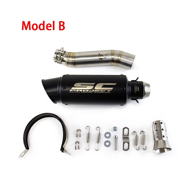 Slip for Honda CBR300R 2013-23 CBR300F Black Muffler Tips Exhaust Mid Tail Pipe