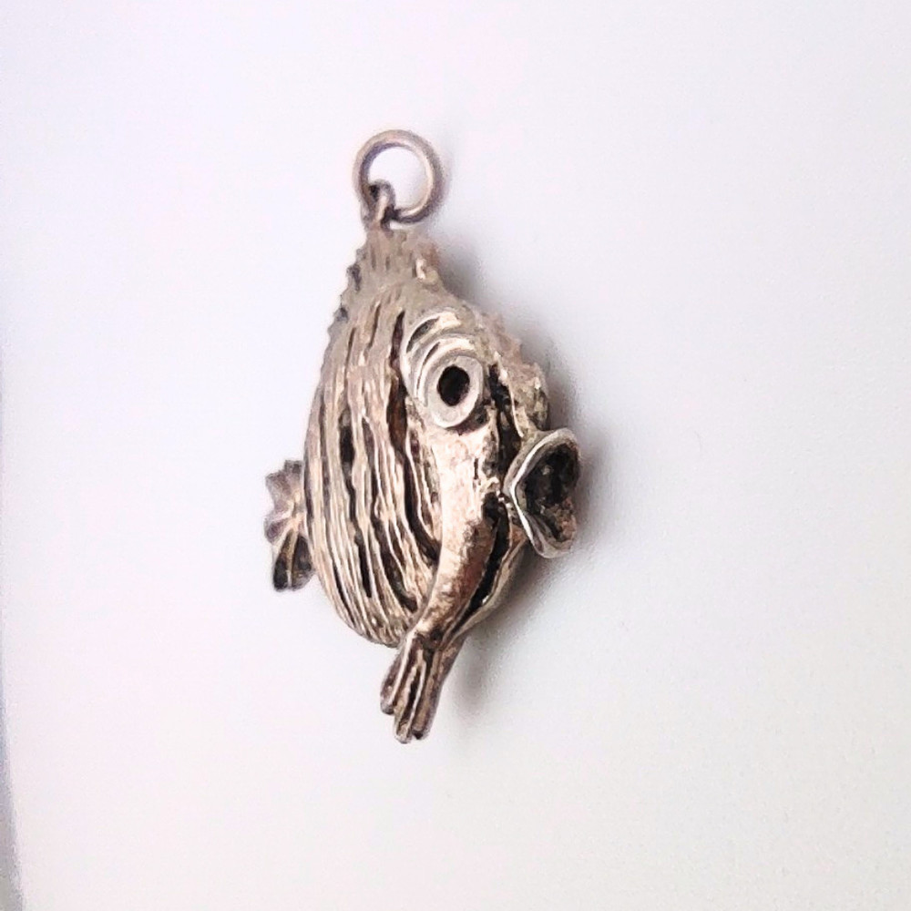 Vintage Silver Fish Charm