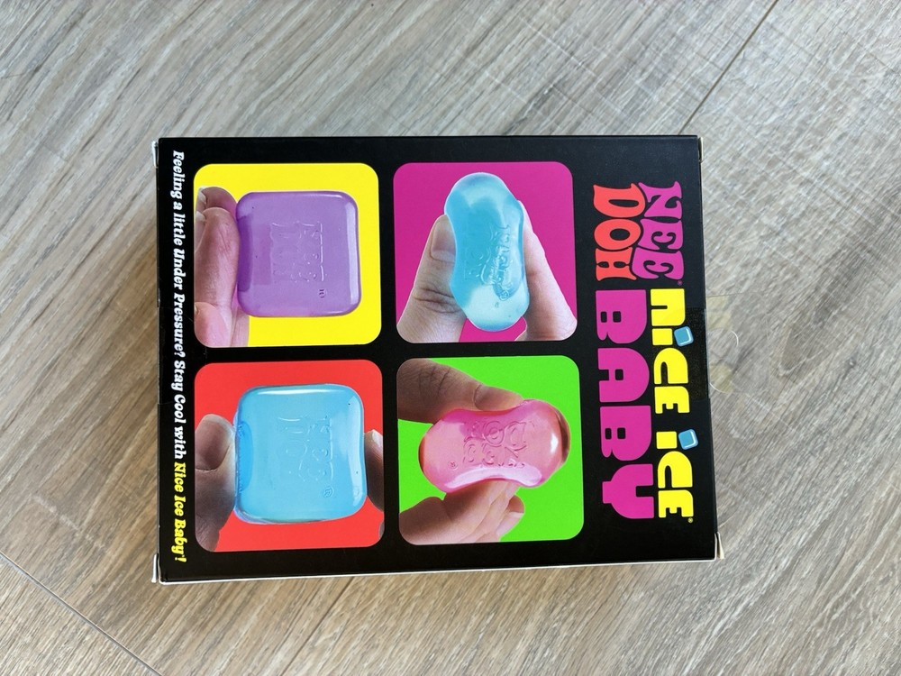 Needoh Nice Ice Baby Cube Super Solid Squish 4 Pack