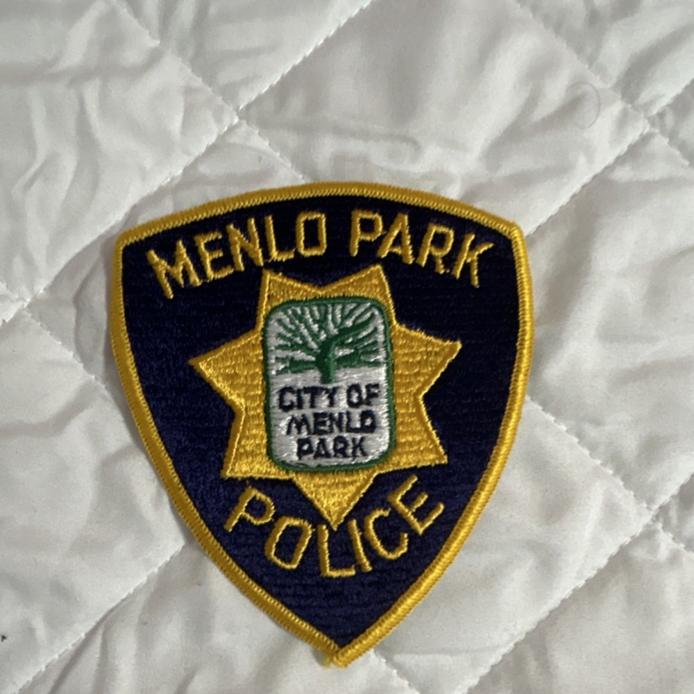 Menlo Park California Police Patch Single Patch