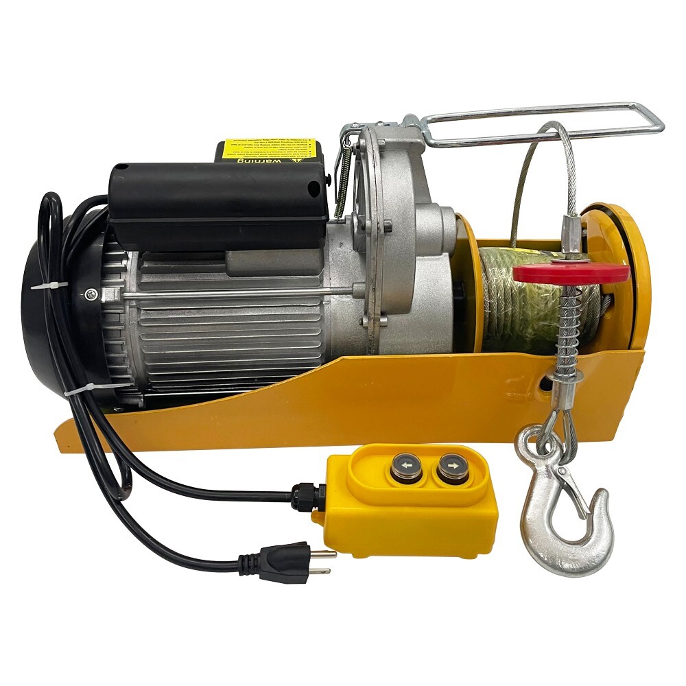 1000KG Multi-function Electric Hoist Mini Small Wire Rope Winch 2000LB