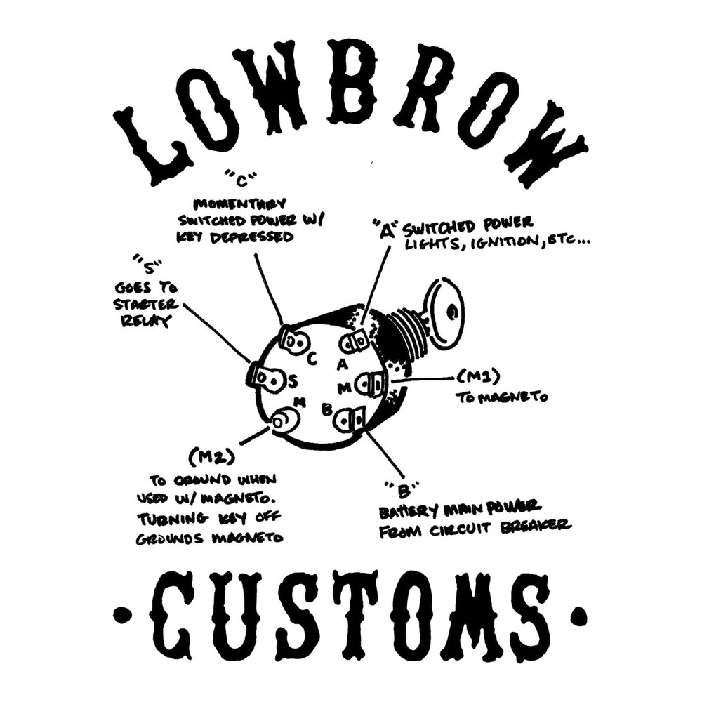 Lowbrow Customs Weatherproof Starter Ignition Switch
