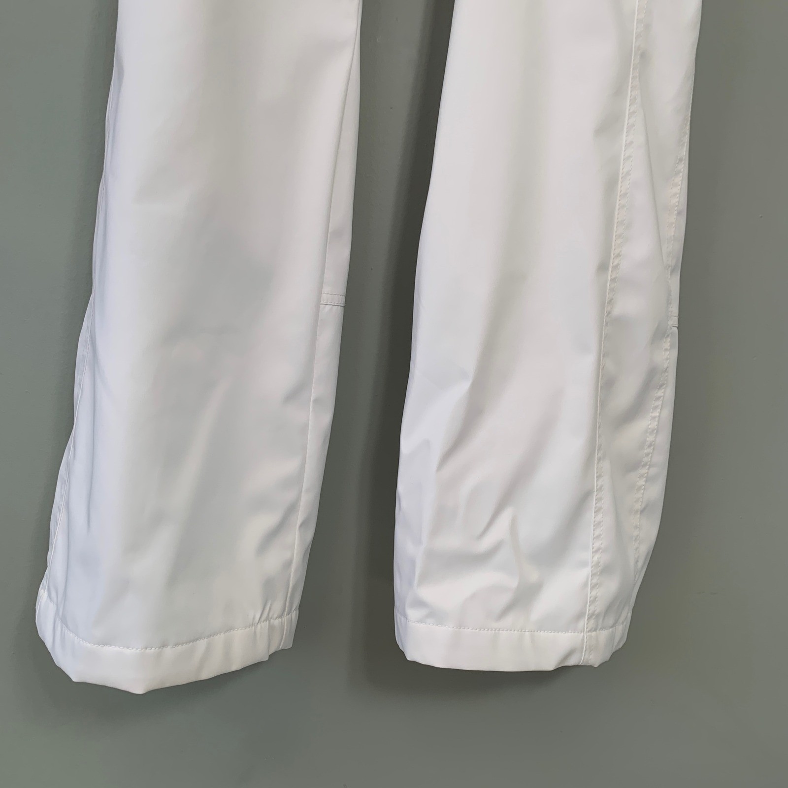 Nils Womens White Ski Pants Straight Leg Zippered Pockets Snow Trousers Size 14