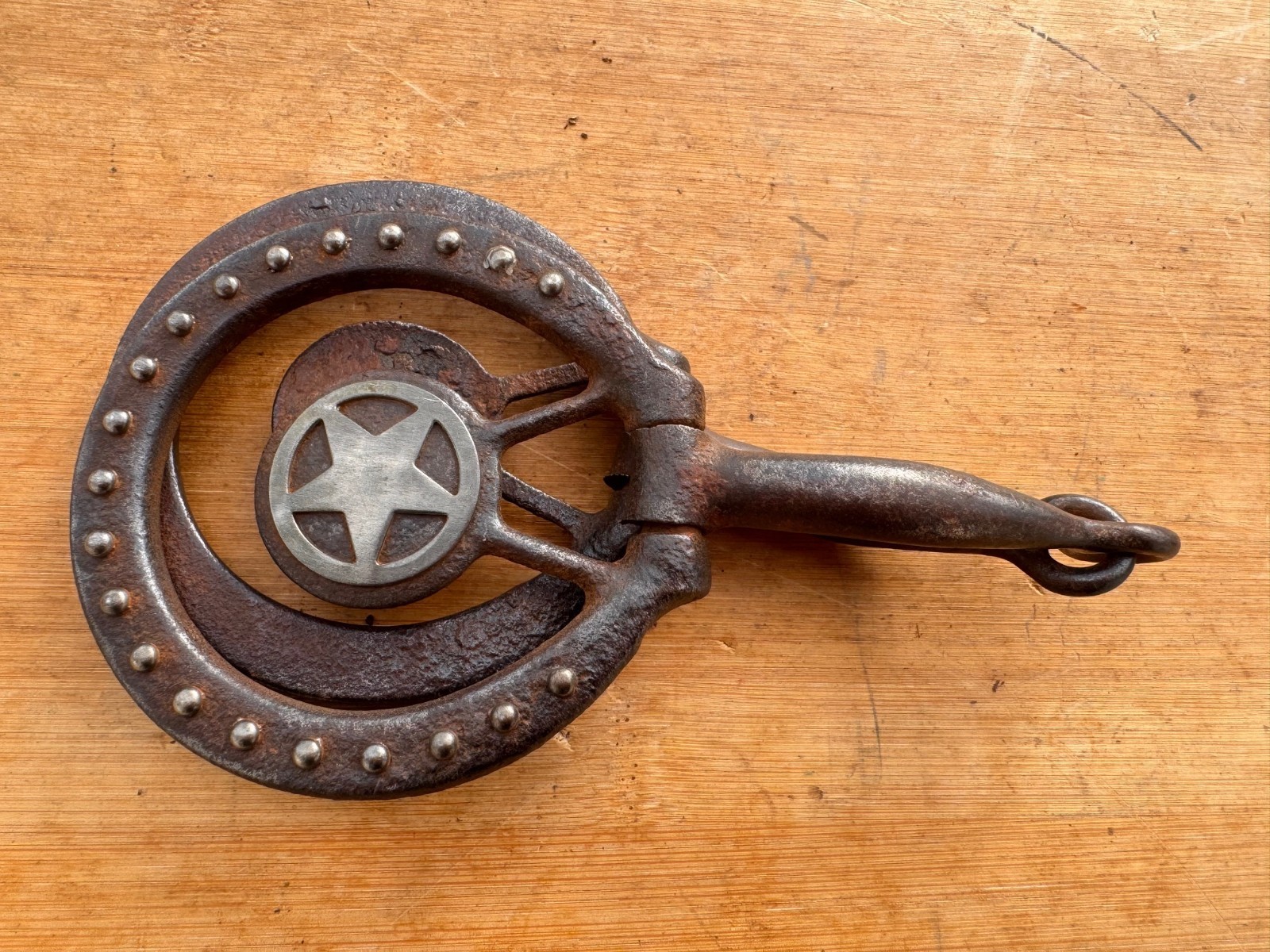 Vintage Star Concho Western Sweet Iron Snaffle Bit ~ 5"