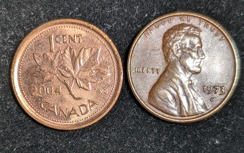 2004 Canada 1 Cent Circulated KM# 490a Brown