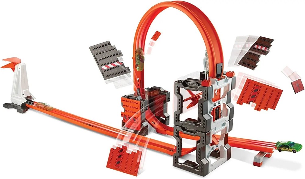 Hot Wheels Track Builder Construction Crash Kit