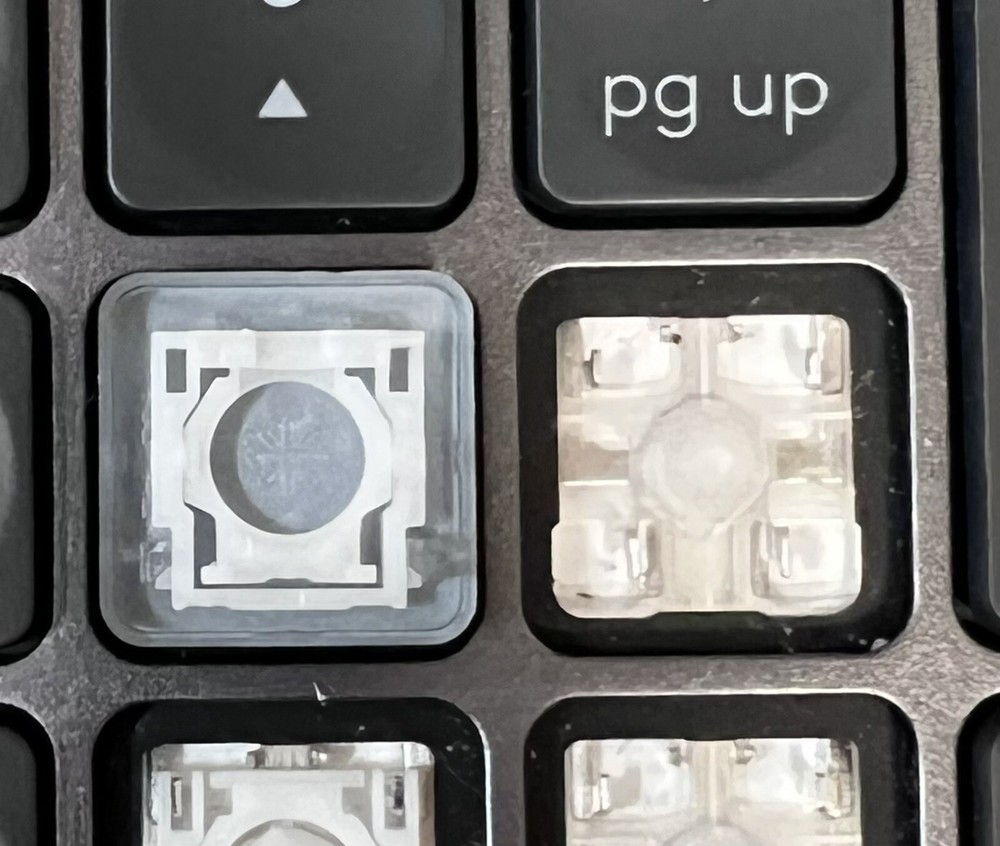 Logitech MX WIRELESS GRAY INDIVIDUAL REPLACEMENT KEYBOARD KEYCAPS KEYS (YR0073)